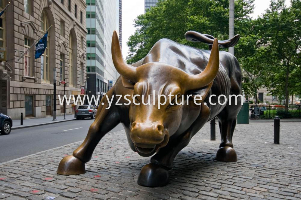 Bronze Bull Sculpture 